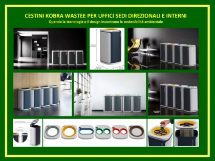 Cestini KOBRA WASTEE<p>Raccolta differenziata in uffici e interni